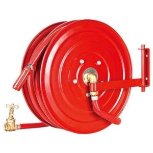 Fixed / Swinging Wall-Mounted Fire Hose Reel Drum (1" Hose x 30m)
