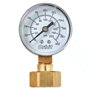 Bourdon Tube Pressure Gauge (Liquid-Filled / Dry, 4" Dial)