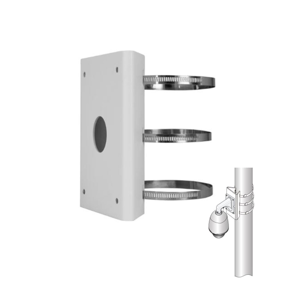 Heavy-Duty Pole Mount (PTZ + Thermal)