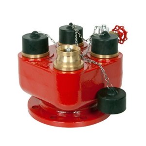 Two-Way / Four-Way Fire Brigade Inlet Connection (2.5" Instantaneous Inlets x 4" / 6" Outlet)